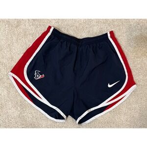 Nike NFL Team Houston Texans Women's Athletic Running Shorts Navy Red White